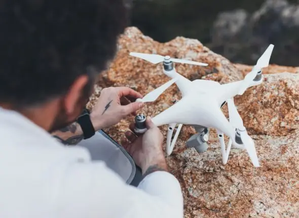 Unboxing a drone for training at Smart Drone Academy